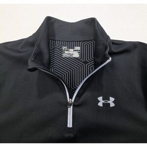 Under Armour ColdGear Infrared Fitted Pullover Mens L Black 1/4 Zip LIMITED USE